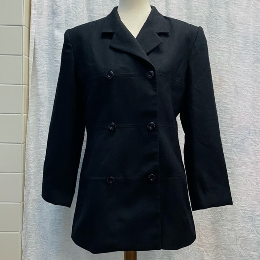 Oleg Cassini VTG Wool Double Breasted Blazer *Greece* - Picture 2 of 12